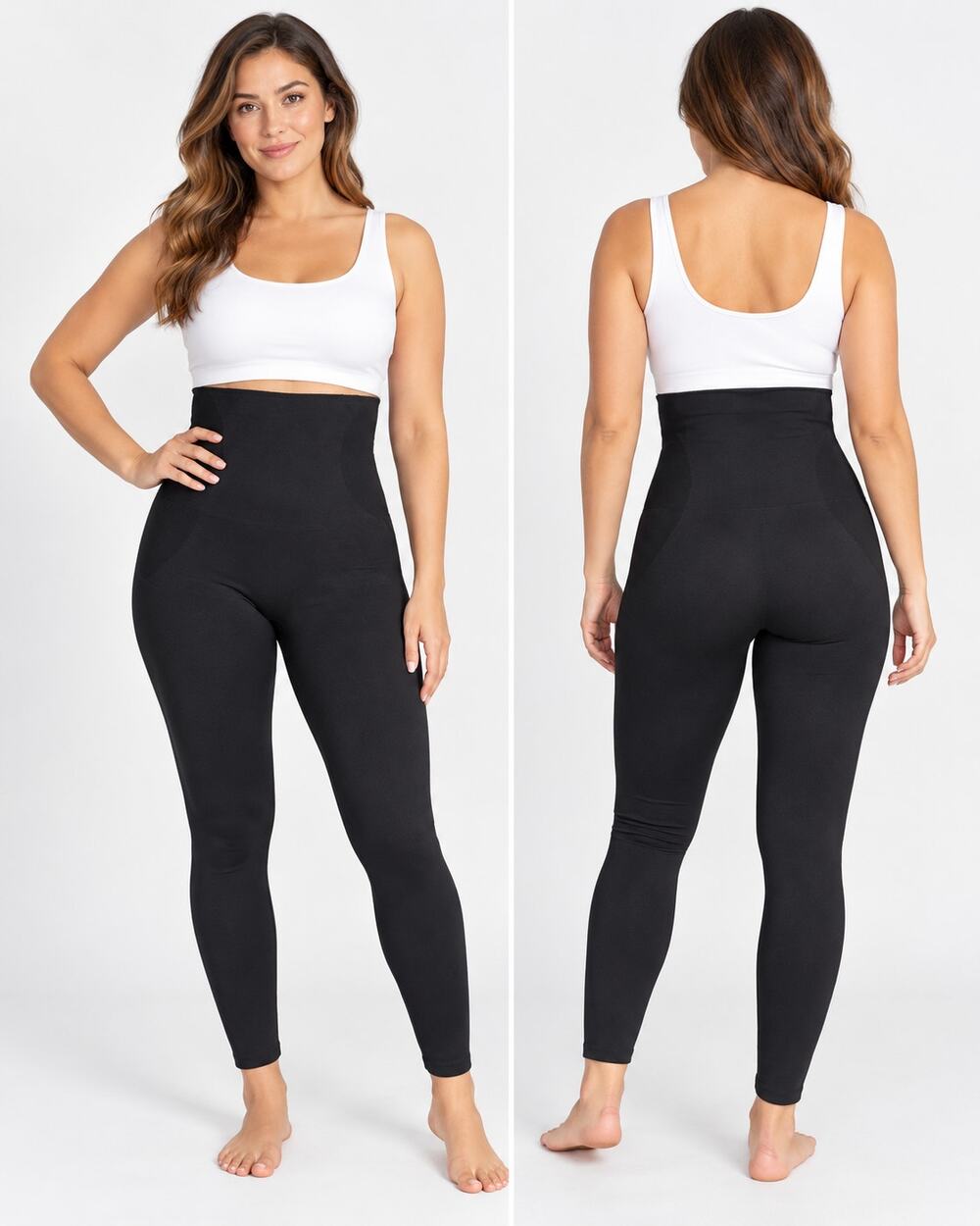 Shapermint Essentials High Waisted Shaping Leggings Black Size M New
